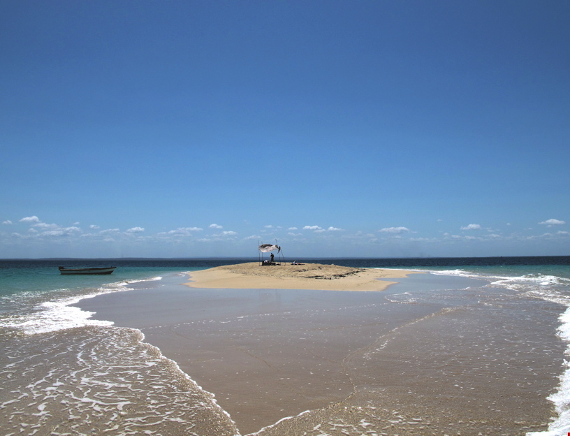 Sandbank bei der Ilha do Ibo