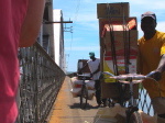Transport auf der Dona Ana Brücke