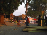 Mongu, Markt am Hafen