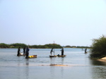 Kanal in Barotse-Ebene