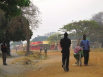 Chavuma, warten auf den Bus