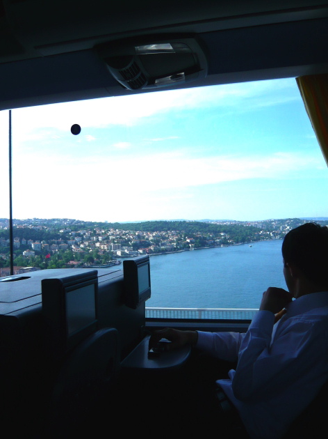 Istanbul, über dem Bosporus