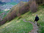 Abstieg nach Kazbegi